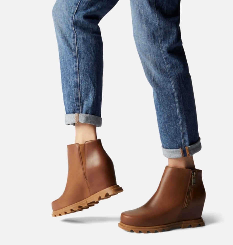 Haselnuss Leder-gum 2 Damen Joan Of Arctic Wedge Iii Zip Bootie Sorel Schweiz