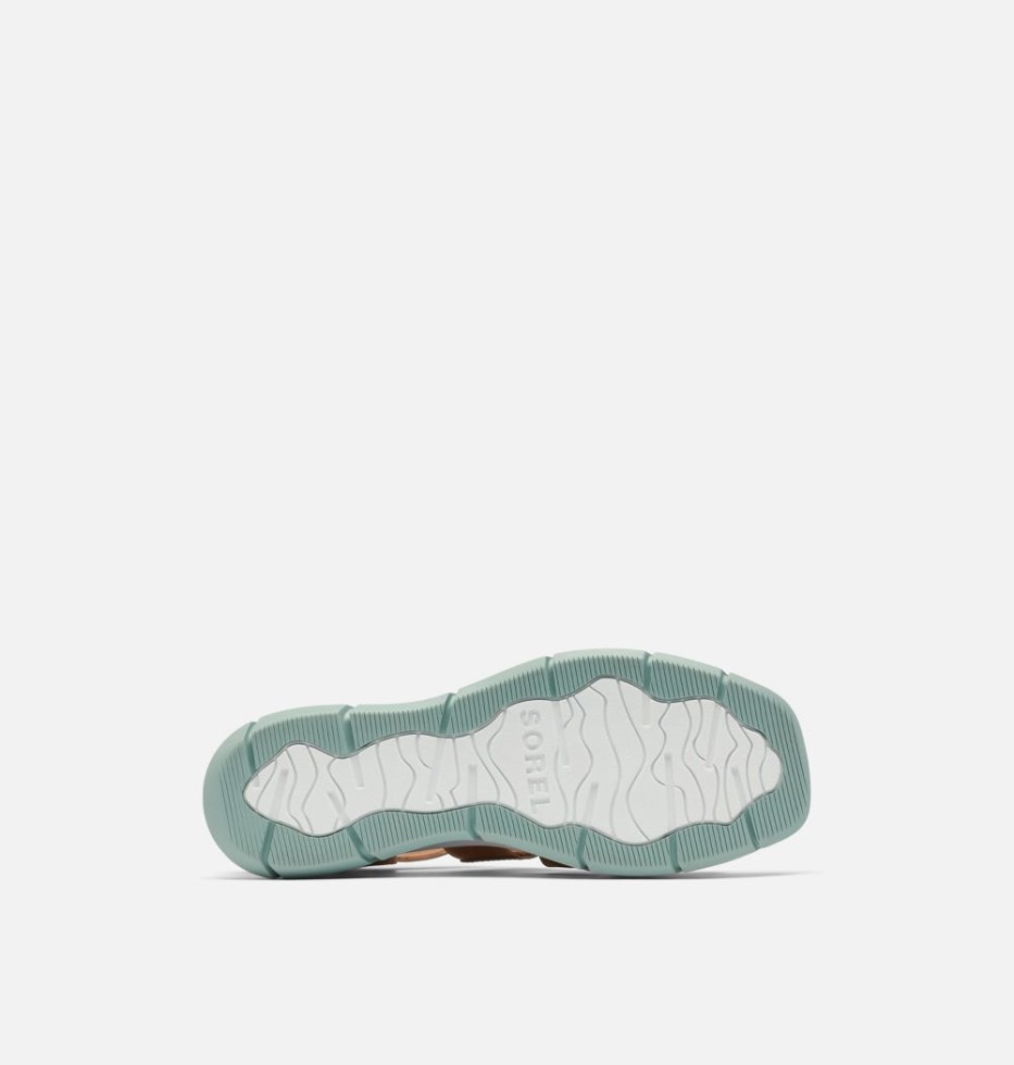 Honour Beige-Crushed Blue Sorel Schweiz Joanie III Keilsandale Mit Knöchelriemen Für Damen