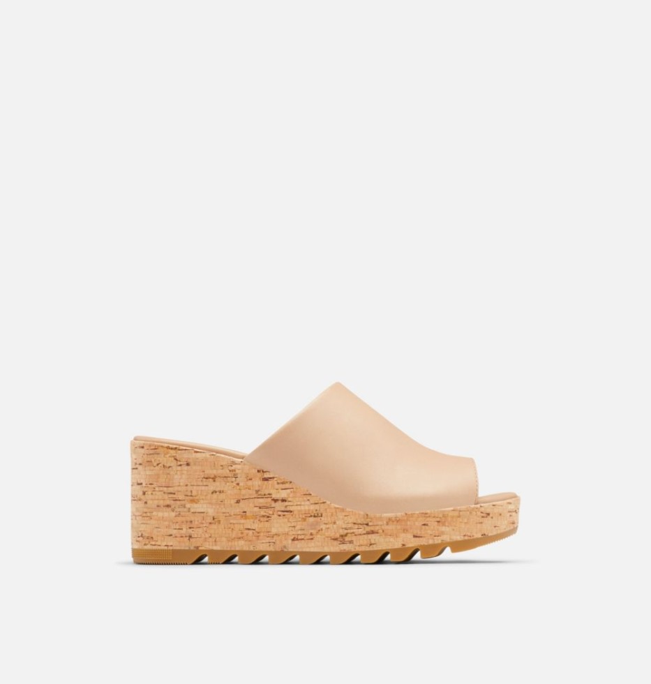Honour Beige-Sea Salt Sorel Schweiz Damen Cameron Wedge Mule Sandale