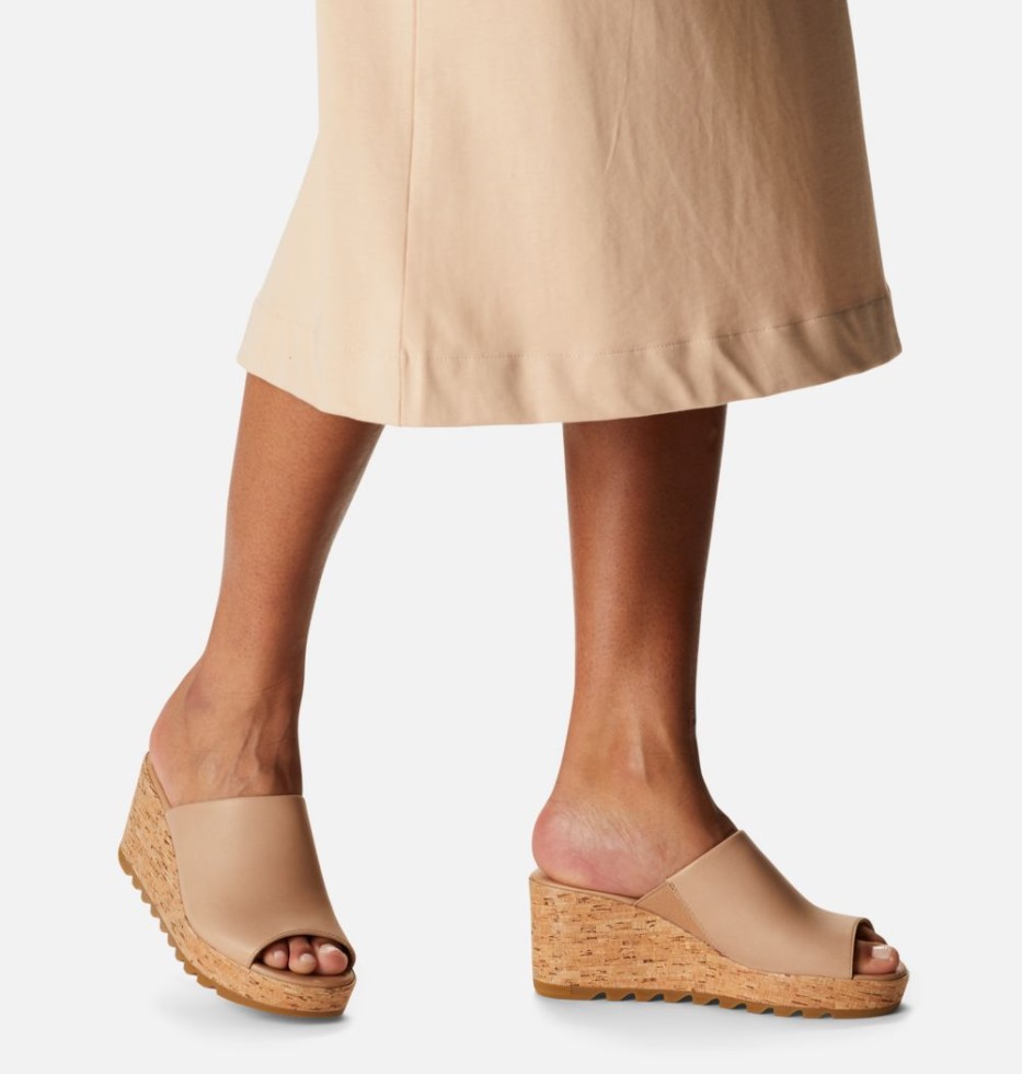 Honour Beige-Sea Salt Sorel Schweiz Damen Cameron Wedge Mule Sandale