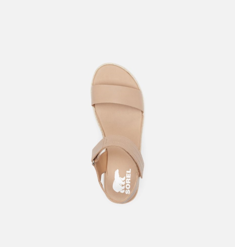 Honour Beige Sorel Schweiz Cameron Flatform Keilsandale Für Damen