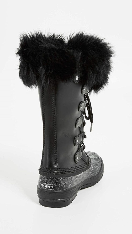 Joan Of Arctic Lux Lederstiefel Mit Umschlag Schwarz Sorel Schweiz