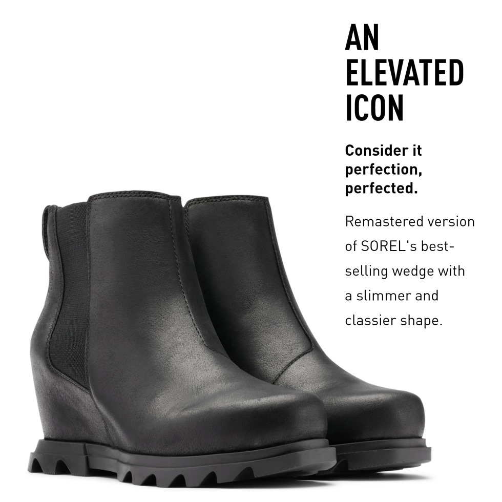 Joan Of Arctic Wedge III Chelsea Wide Black Sea Salt Sorel Schweiz
