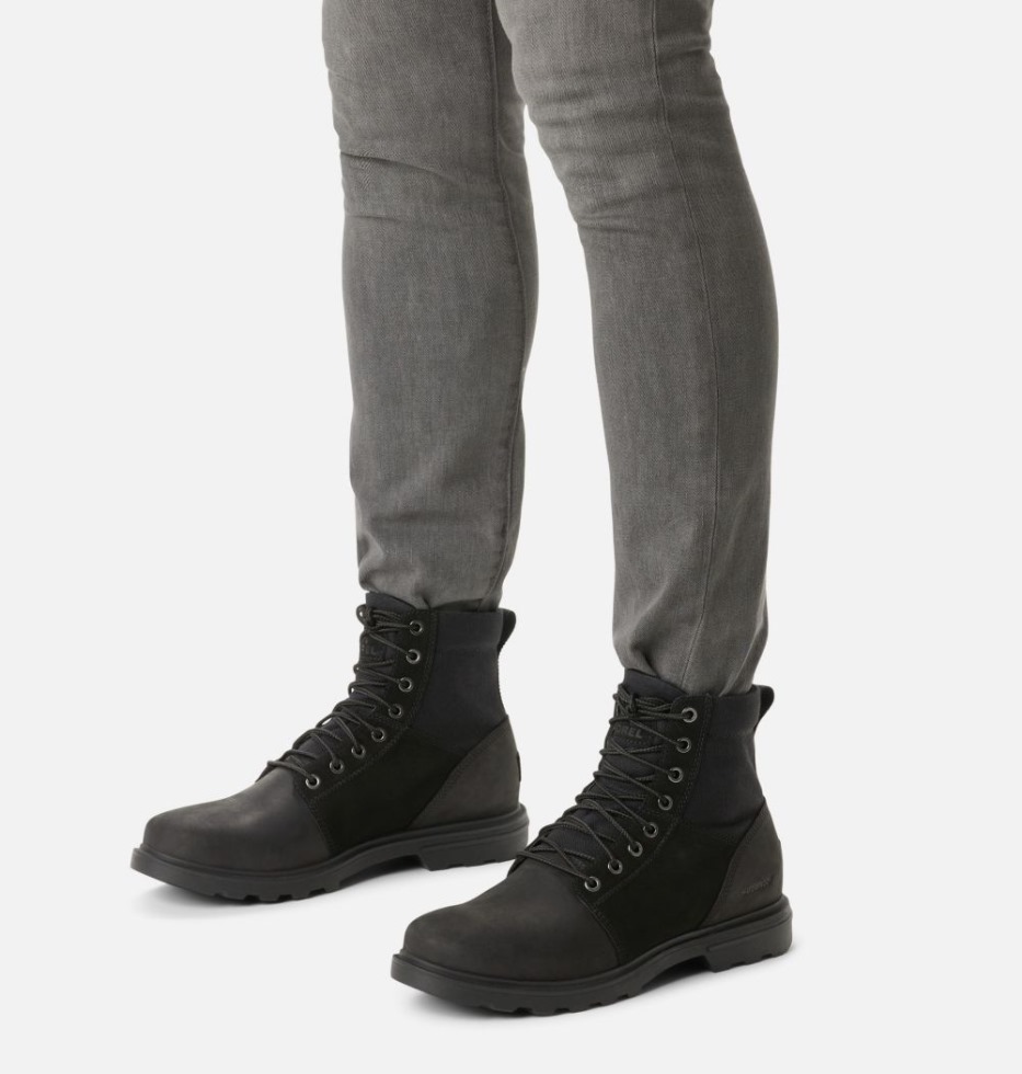 Herren Carson Six Stiefel Schwarz-dark Stone Sorel Schweiz