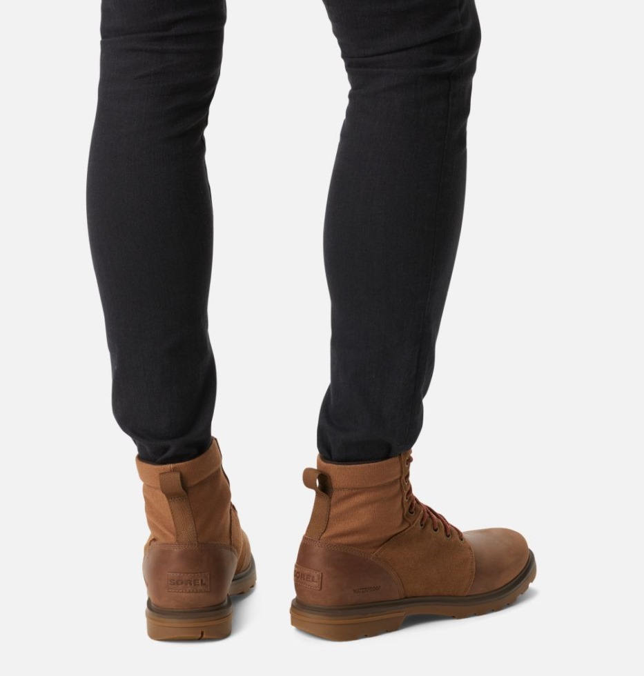 Herren Carson Six Boot Sorel Schweiz Samt Braun-umbra