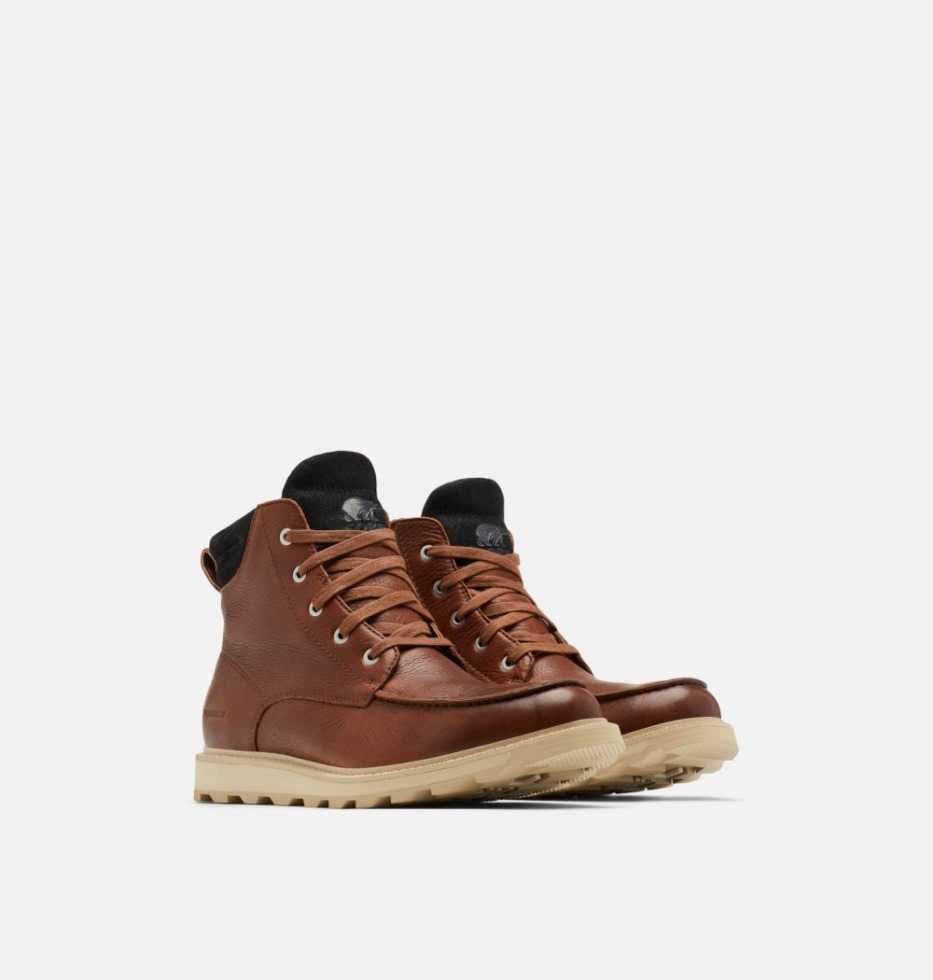 Herren Madson II Moc Toe Stiefel Sorel Switzerland Gaucho Tan-Oatmeal
