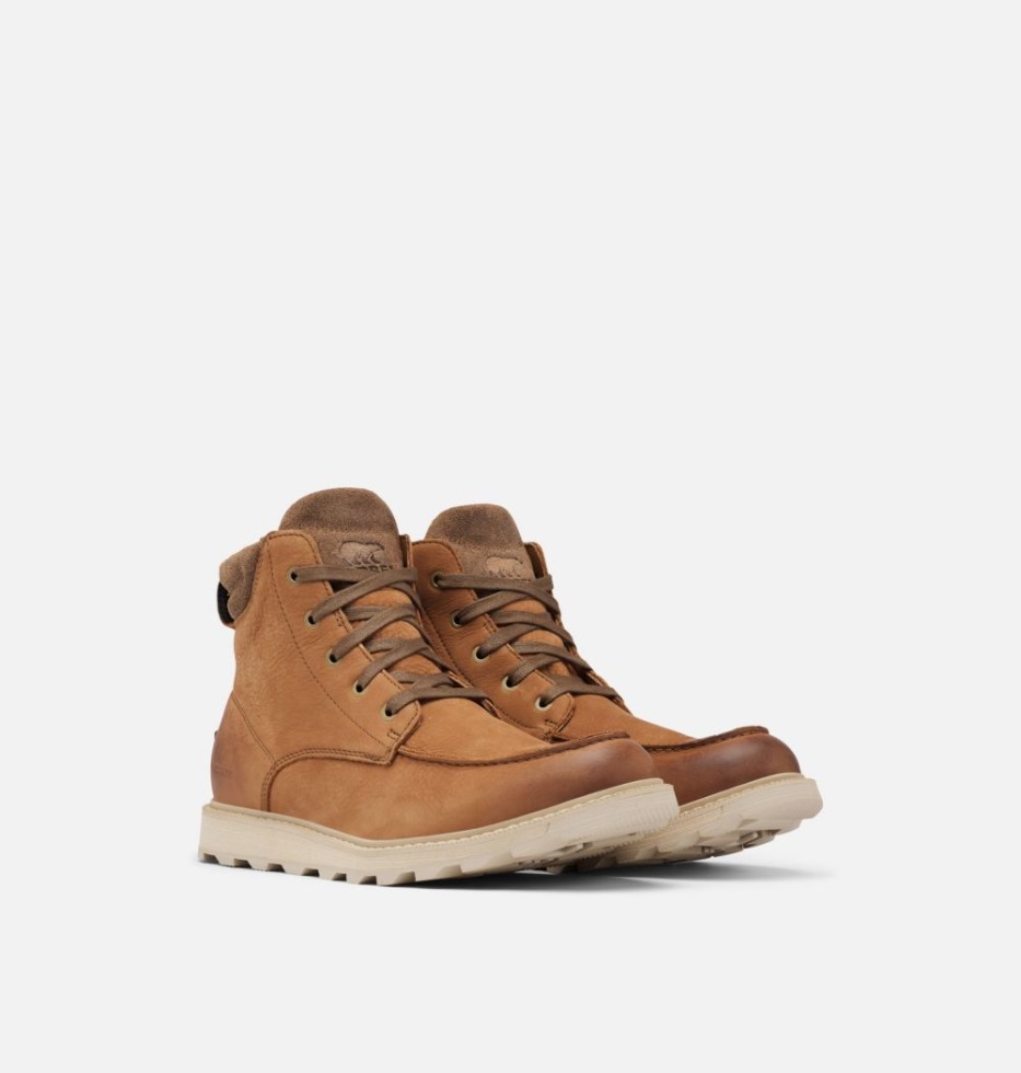 Herren Madson Ii Moc Toe Boots Samt Tan Sorel Schweiz