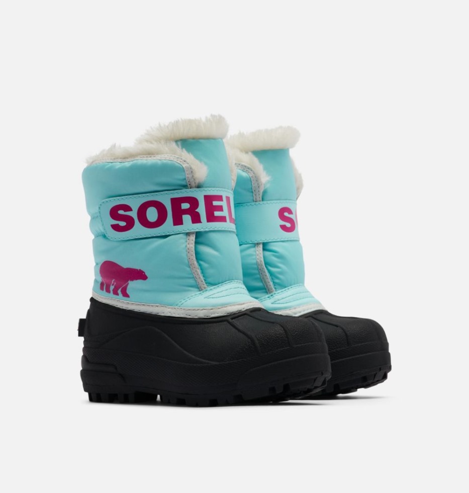 Ocean Surf-Cactus Pink Sorel Schweiz Schneekommandanten-Stiefel Für Kinder