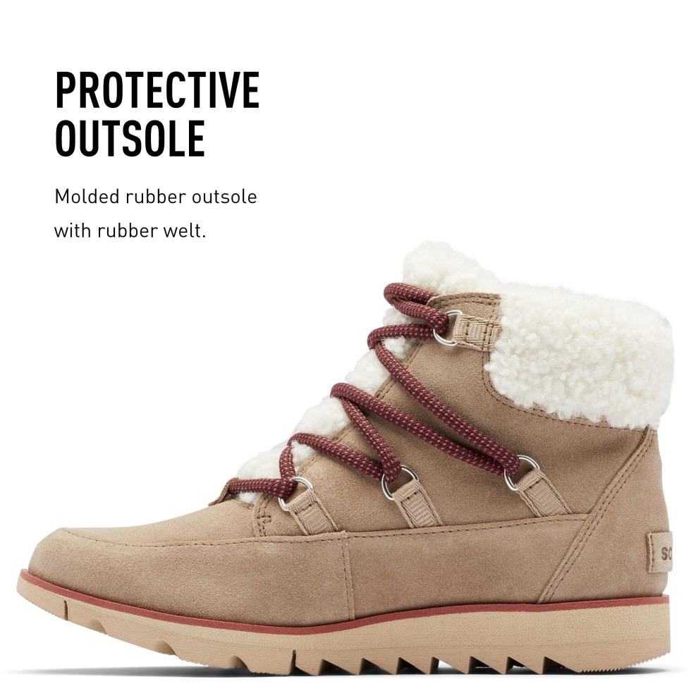 Omega Taupe Ancient Fossil Sorel Schweiz Harlow Lace Gemütlicher Damenstiefel