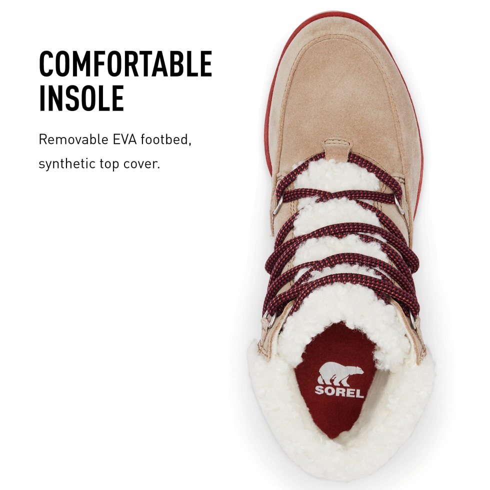 Omega Taupe Ancient Fossil Sorel Schweiz Harlow Lace Gemütlicher Damenstiefel