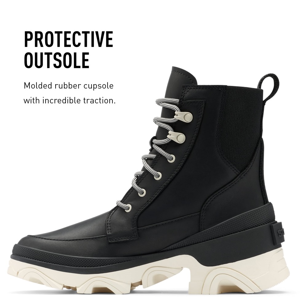 Omega Taupe-schwarz Sorel Schweiz Damen Brex Schnürsenkel