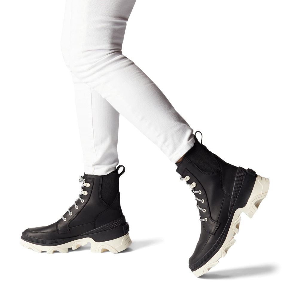 Omega Taupe-schwarz Sorel Schweiz Damen Brex Schnürsenkel