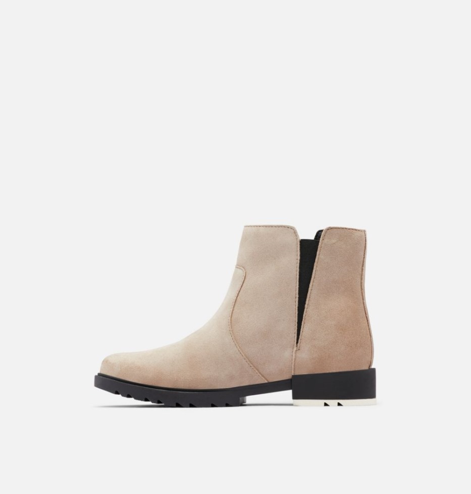 Omega Taupe-schwarz Sorel Schweiz Frauen Emelie Ii Zip Bootie