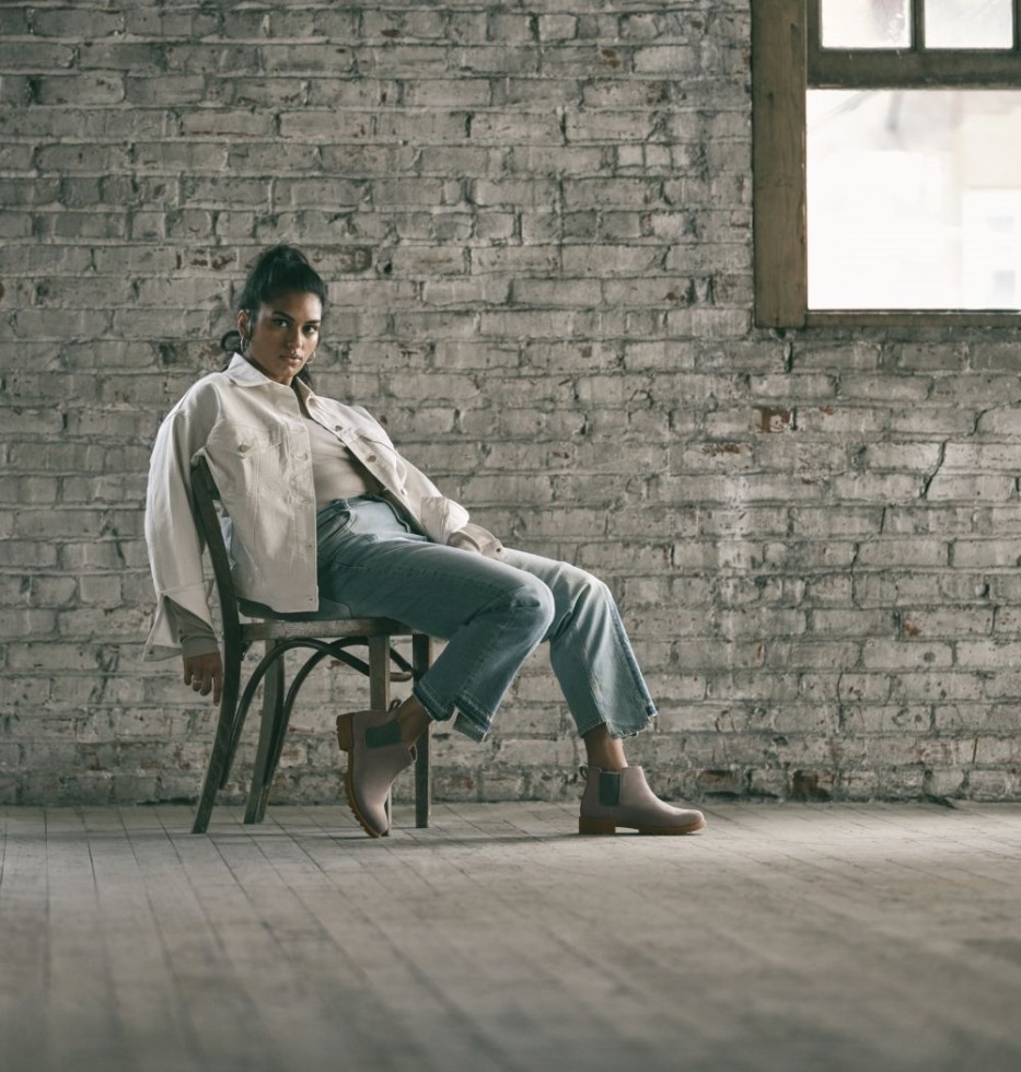 Omega Taupe-Gum 10 Sorel Schweiz Damen Emelie II Chelsea Bootie