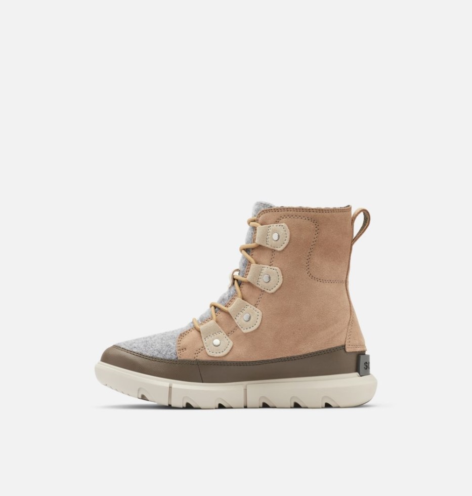 Omega Taupe-major Sorel Schweiz Damen Explorer Ii Joan Boot