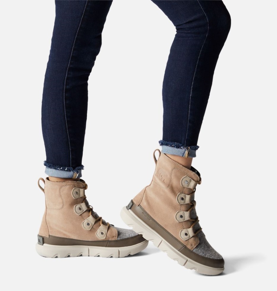 Omega Taupe-major Sorel Schweiz Damen Explorer Ii Joan Boot