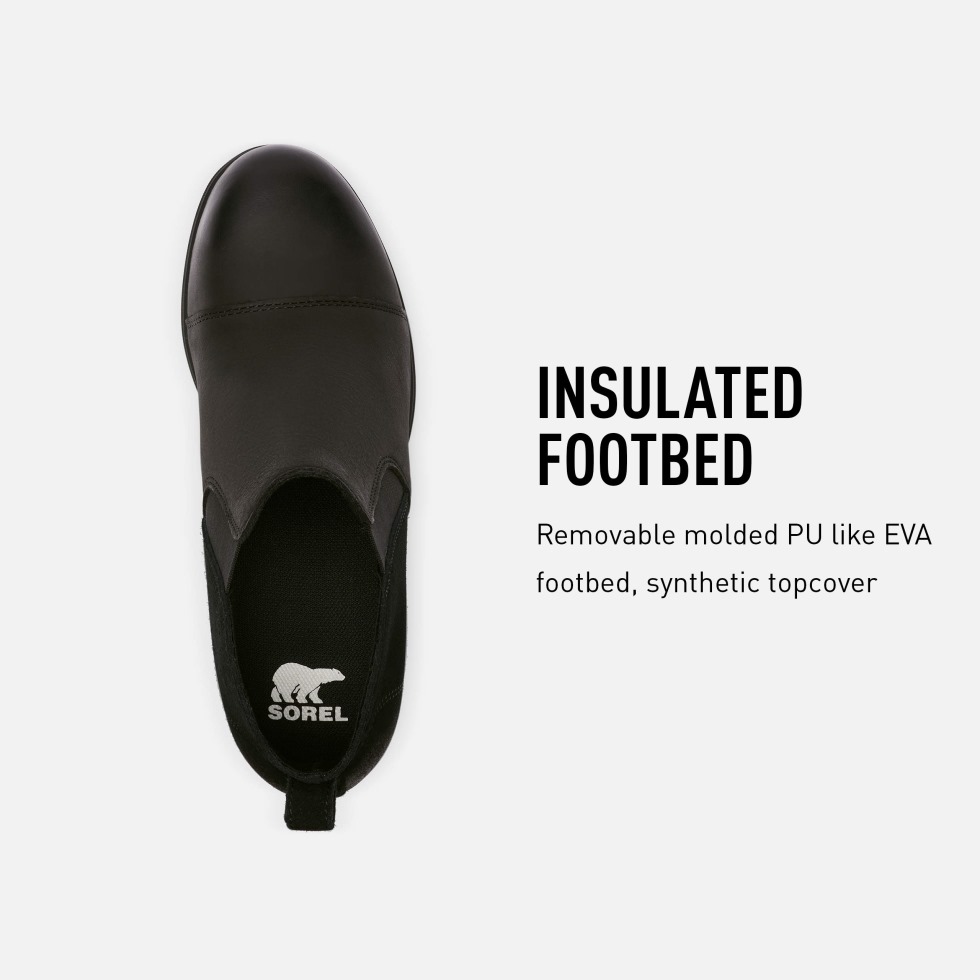 On Black Damen Evie Pull-on Boot Leicht Regen Wasserdicht Sorel Schweiz