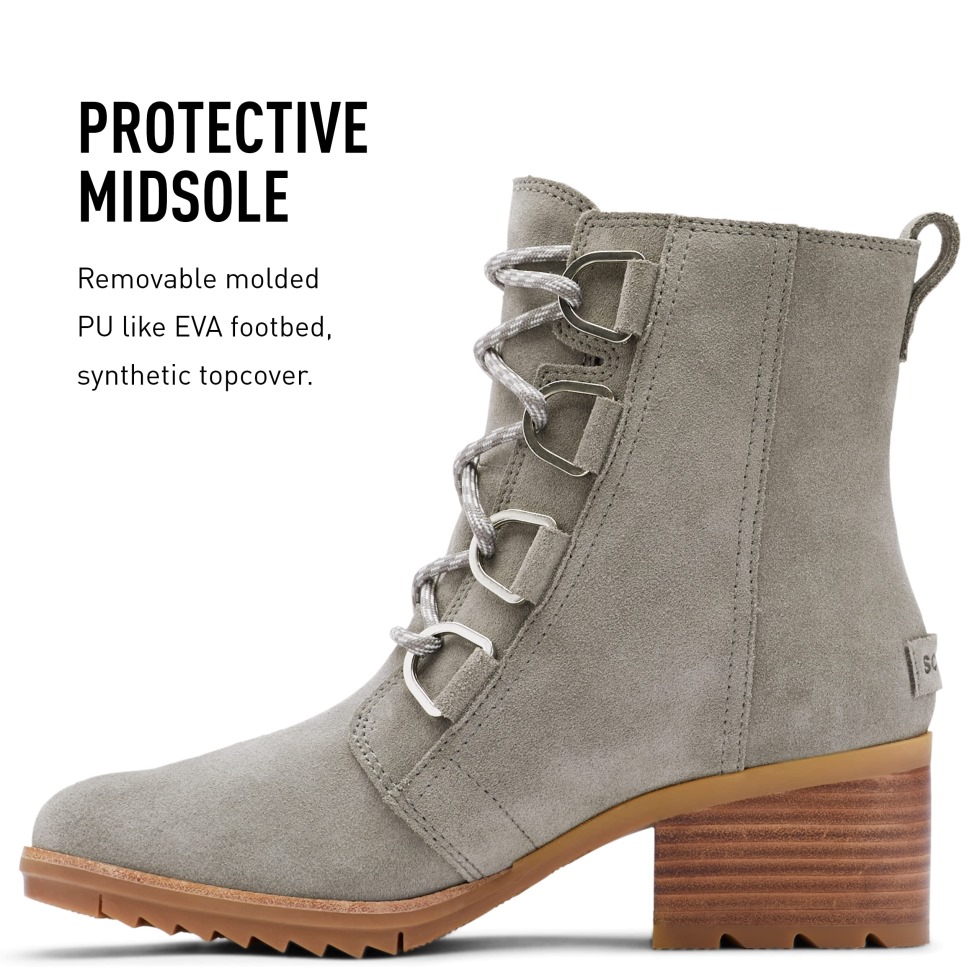 Quarry/black Sorel Switzerland Cate Spitzenstiefelette Für Damen