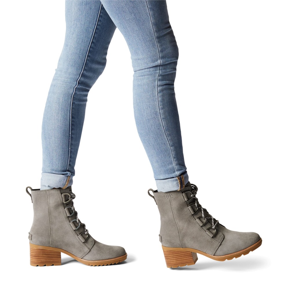 Quarry/black Sorel Switzerland Cate Spitzenstiefelette Für Damen