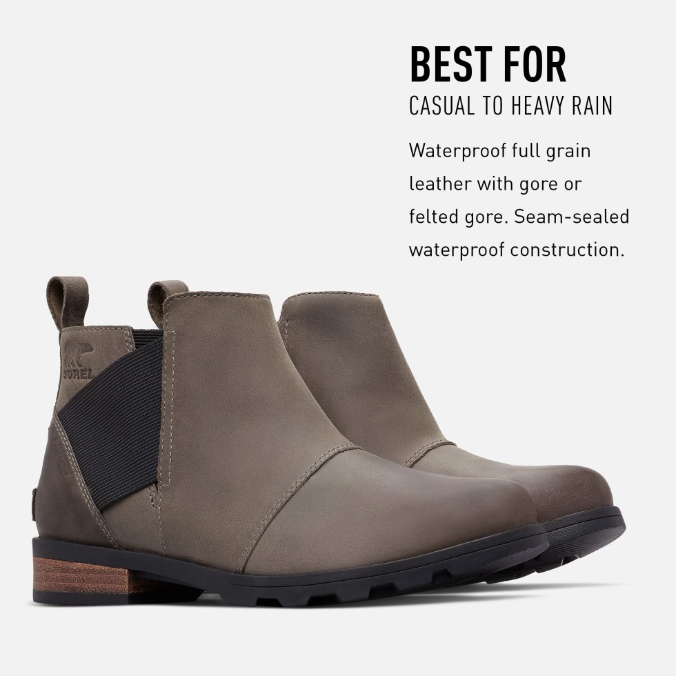 Steinbruch Schwarz Sorel Schweiz Chelsea-Stiefel Für Damen