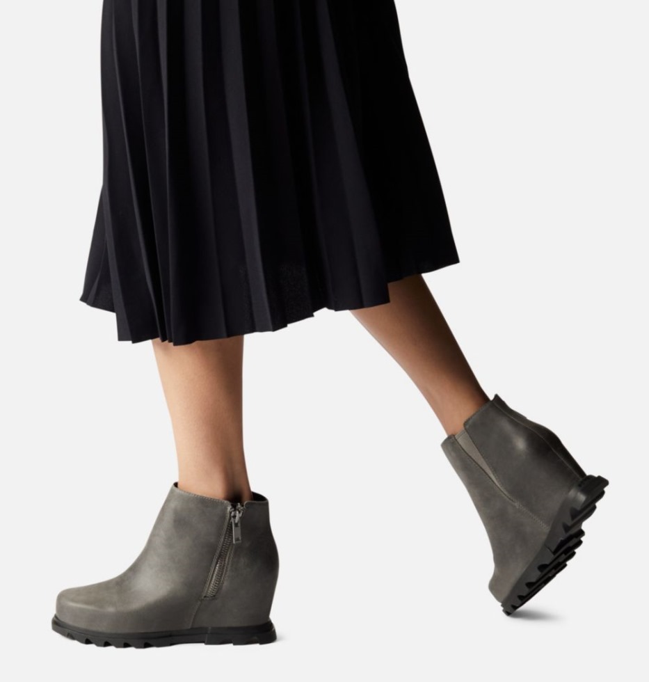 Steinbruchschwarze Joan Of Arctic Wedge Iii Damenstiefelette Mit Weitem Reißverschluss Sorel Schweiz