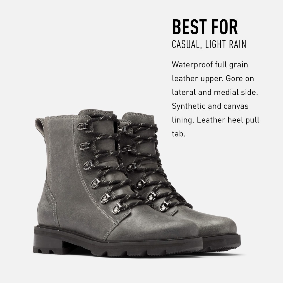 Quarry Sorel Switzerland Lennox Lace Rain Boot Wasserdichte Lederstiefel Für Damen