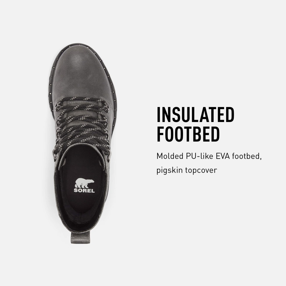 Quarry Sorel Switzerland Lennox Lace Rain Boot Wasserdichte Lederstiefel Für Damen