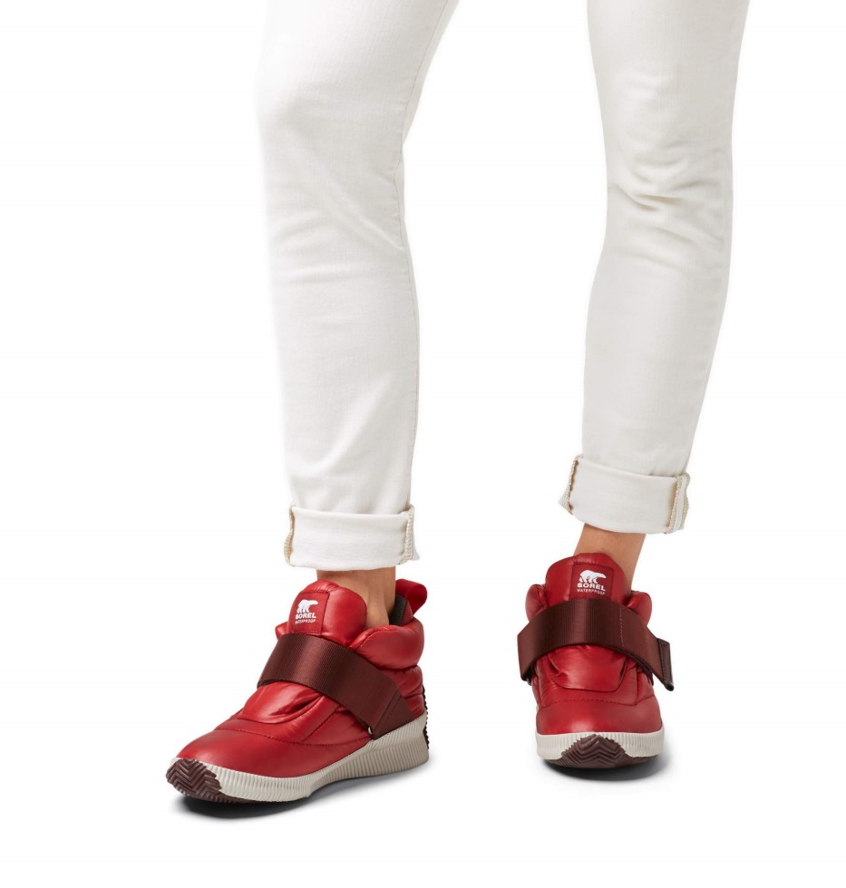 Red Dahlia Sorel Schweiz Damen Out N About Bauschiger Wanderschuh