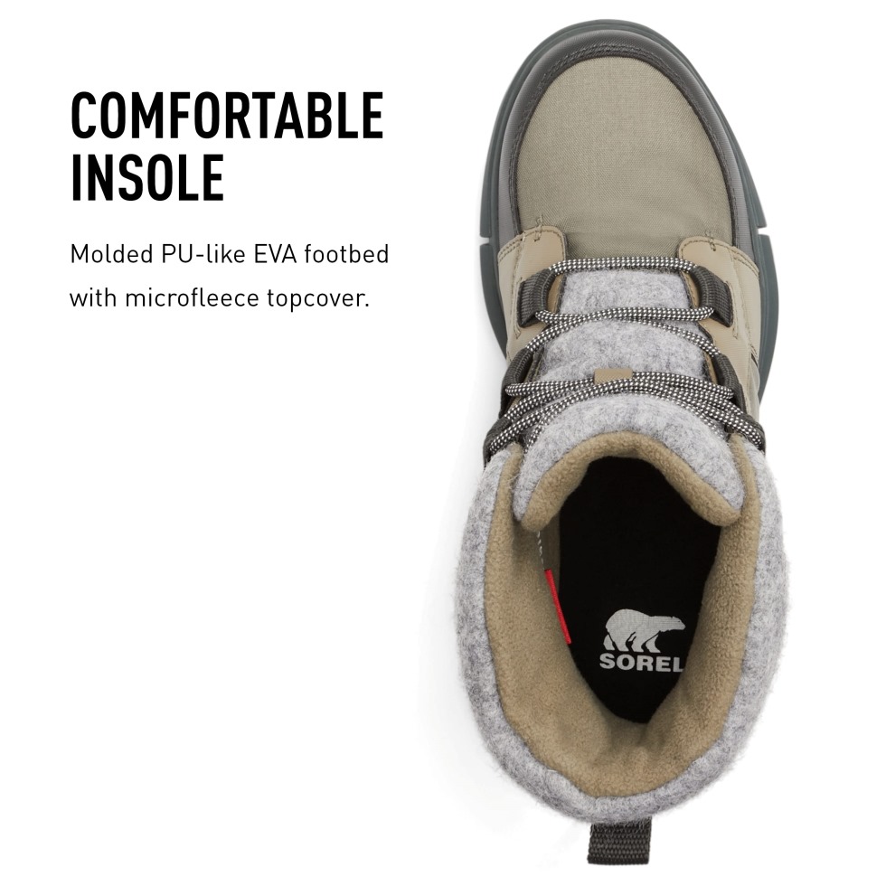 Sage Dark Stone Sorel Schweiz Damen Winterstiefel Explorer Ii Carnival Filz Wp