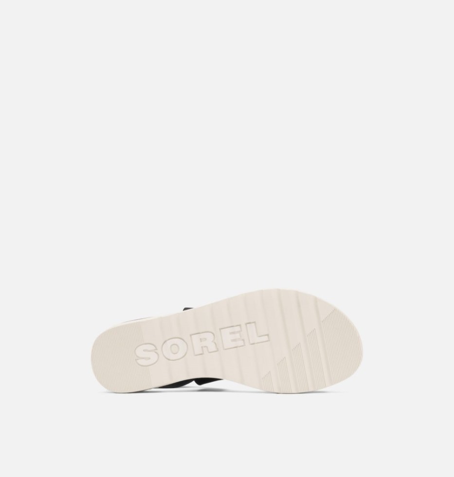 Schlangenschwarz Sorel Schweiz Damen Ella Ii Flache Sandale