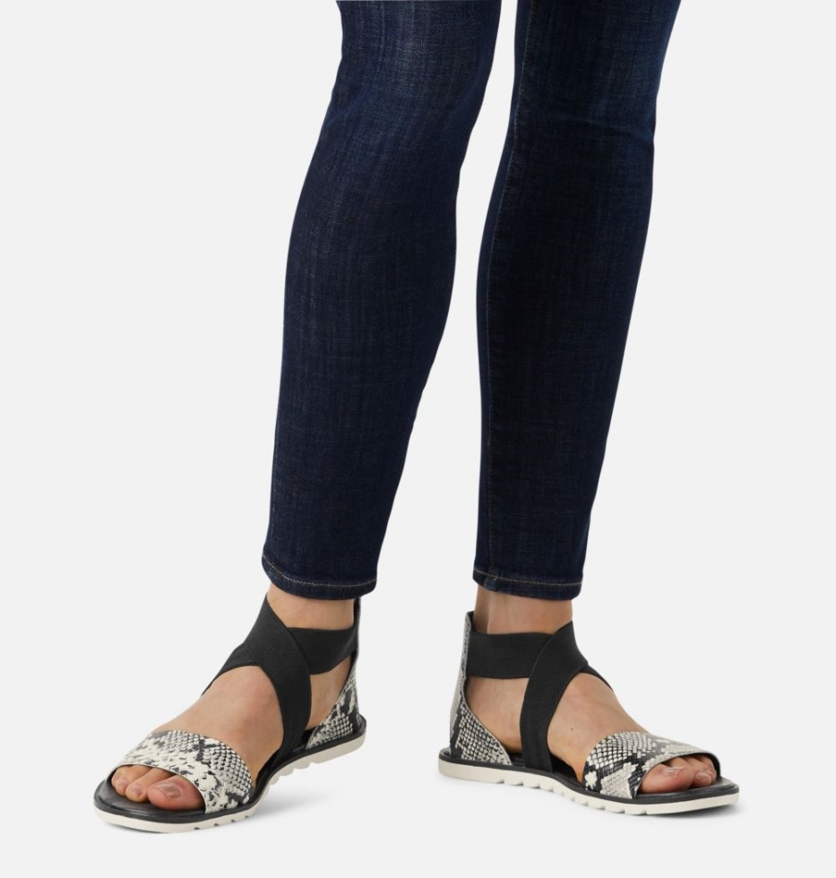 Schlangenschwarze Ella Ii Damensandale Sorel Schweiz