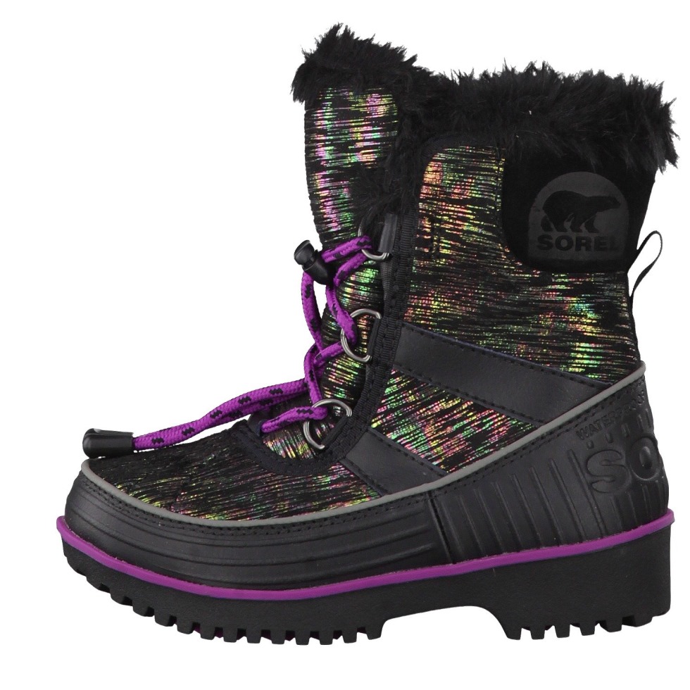 Sorel Switzerland Black Bright Plum Tivoli Ii-k Für Kinder