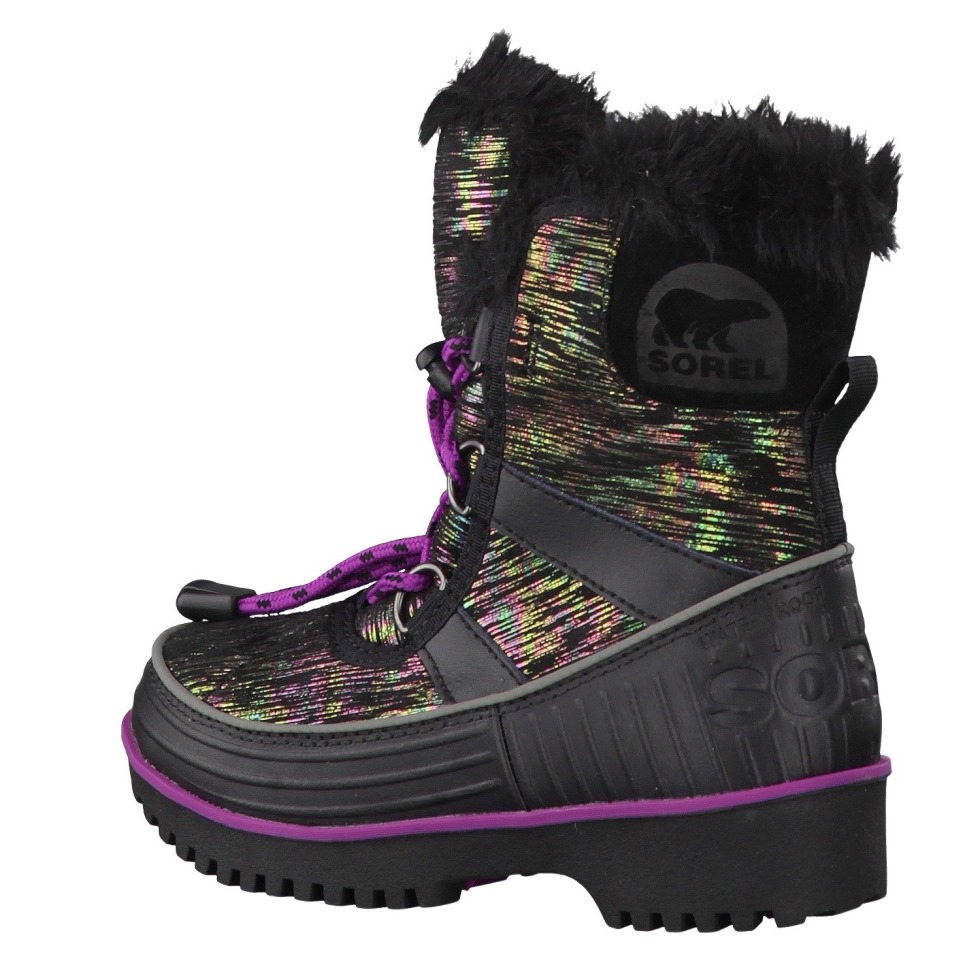 Sorel Switzerland Black Bright Plum Tivoli Ii-k Für Kinder