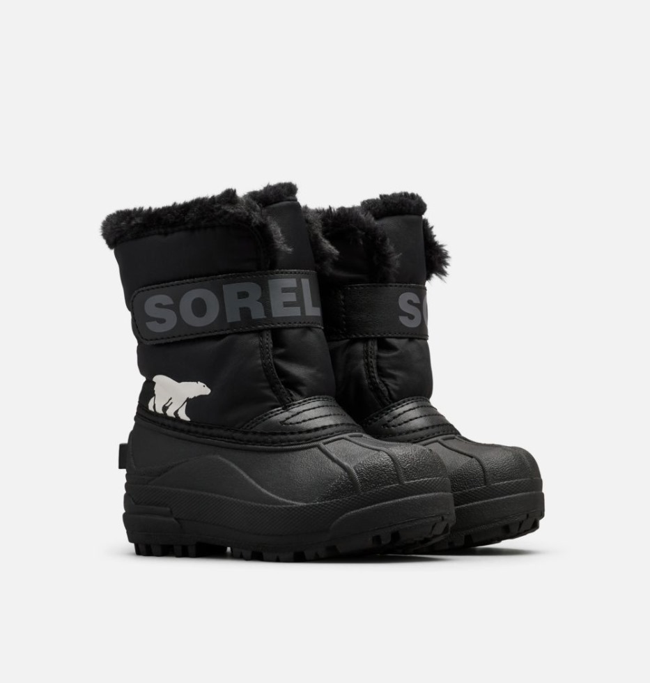 Sorel Switzerland Black-charcoal Kinderschneekommandantenstiefel