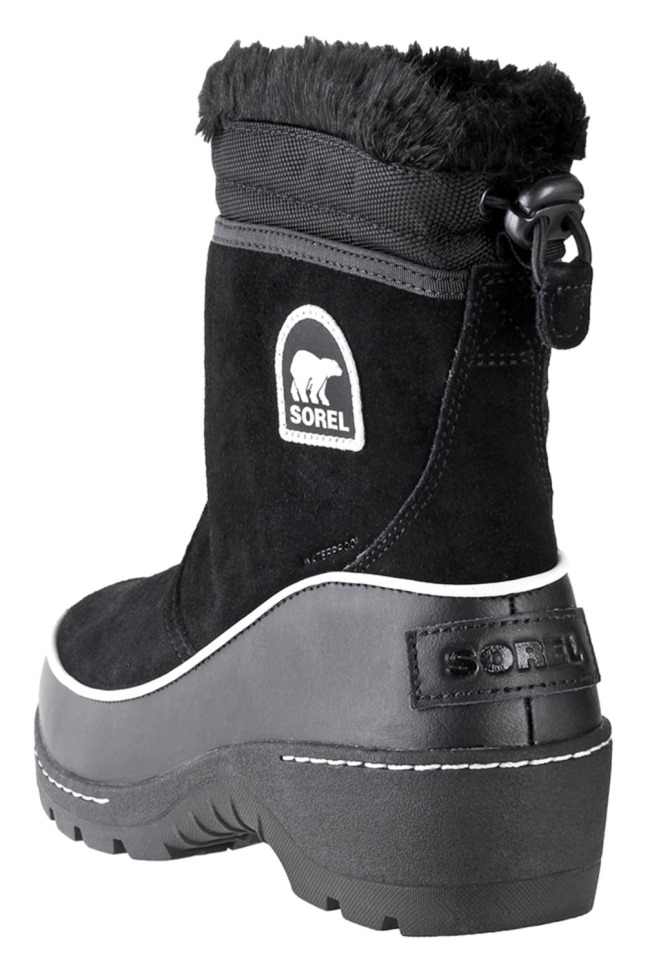 Sorel Switzerland Tivoli Iii Schwarz Hellbiskuit Damen Ohne Schalenstiefel Zum Anziehen