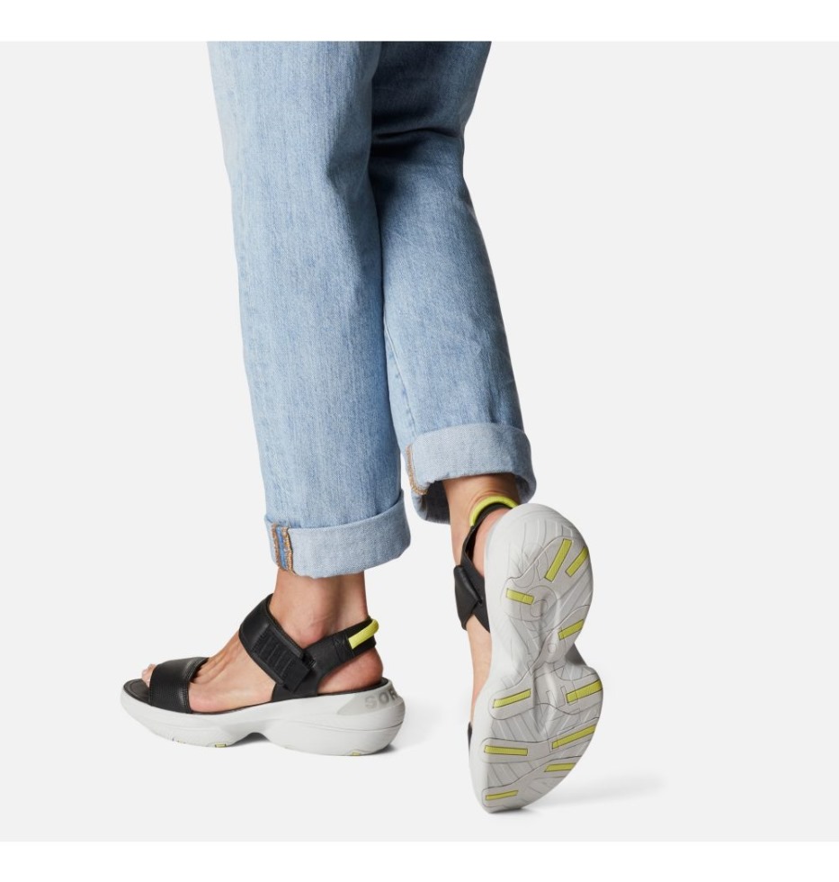 Sorel Switzerland Black-moonstone Damen Explorer Blitz Stride Sportliche Sandale