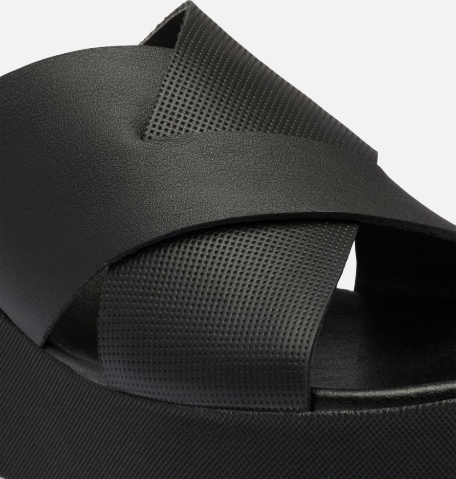 Sorel Switzerland Black-sea Salt Cameron Flache Mule-keilsandale Für Damen