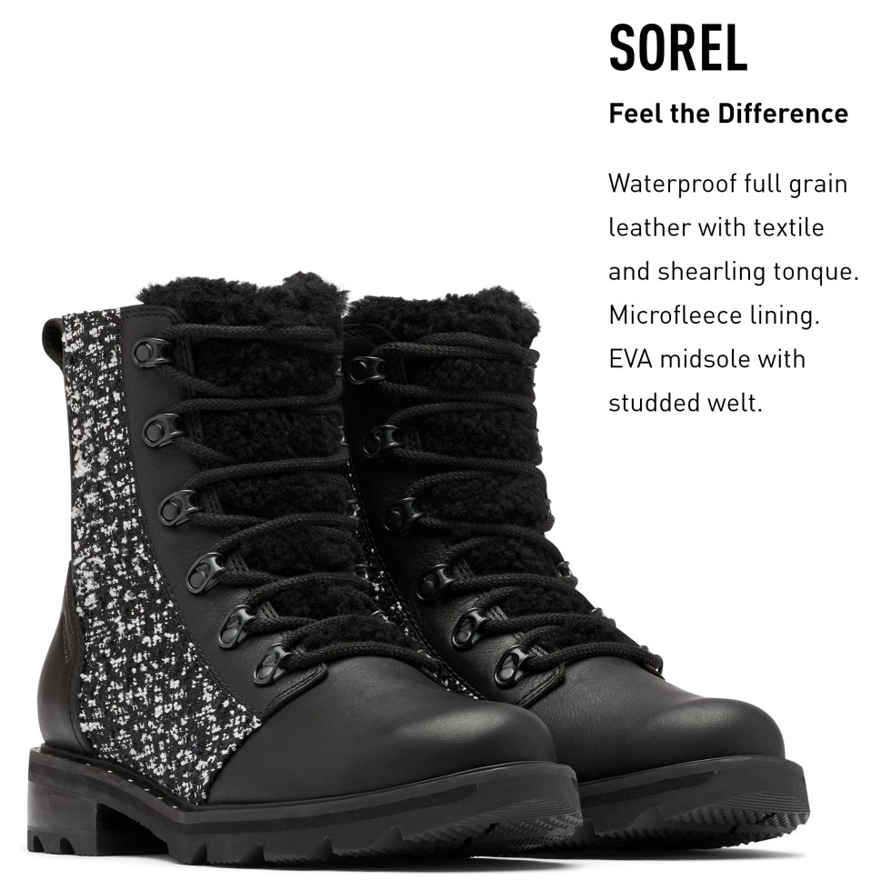 Sorel Switzerland Black-sea Salt Kuscheliger Lennox-spitzen-regenstiefel Für Damen