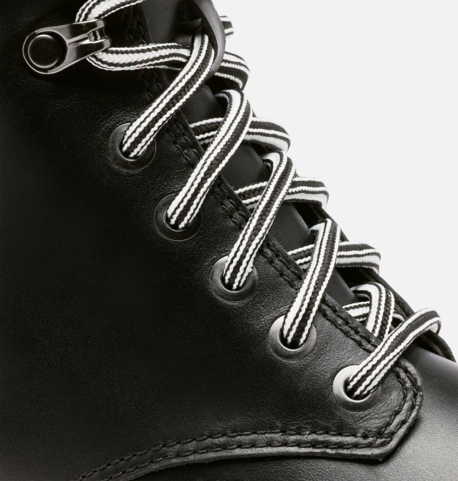 Sorel Switzerland Black-sea Salt Wasserdichter Lennox Lace Stkd Lederstiefel Für Damen