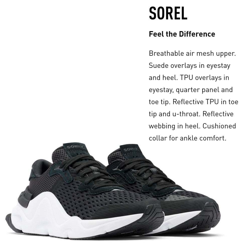 Sorel Schweiz Schwarz Weiß Kinetic Rnegd Schnürschuhe Damen