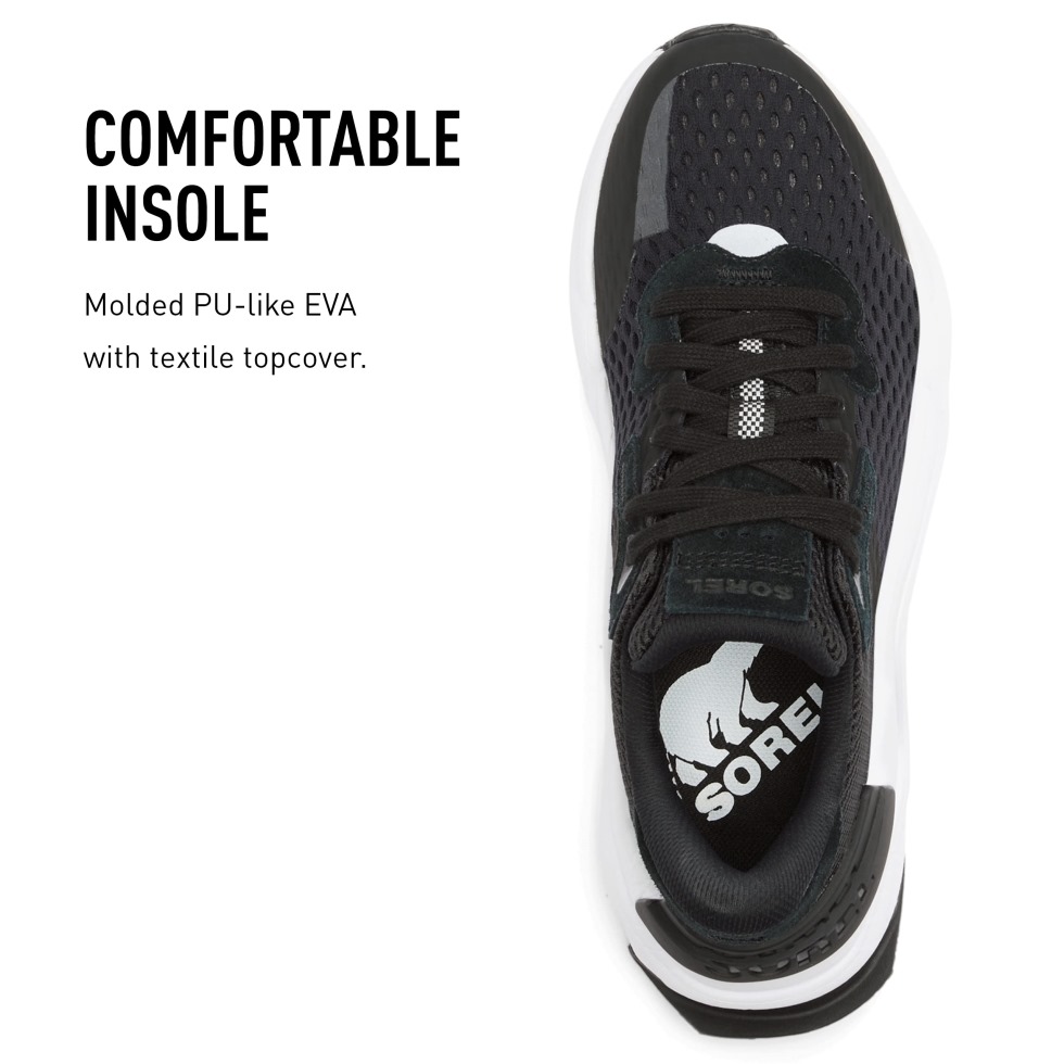 Sorel Schweiz Schwarz Weiß Kinetic Rnegd Schnürschuhe Damen