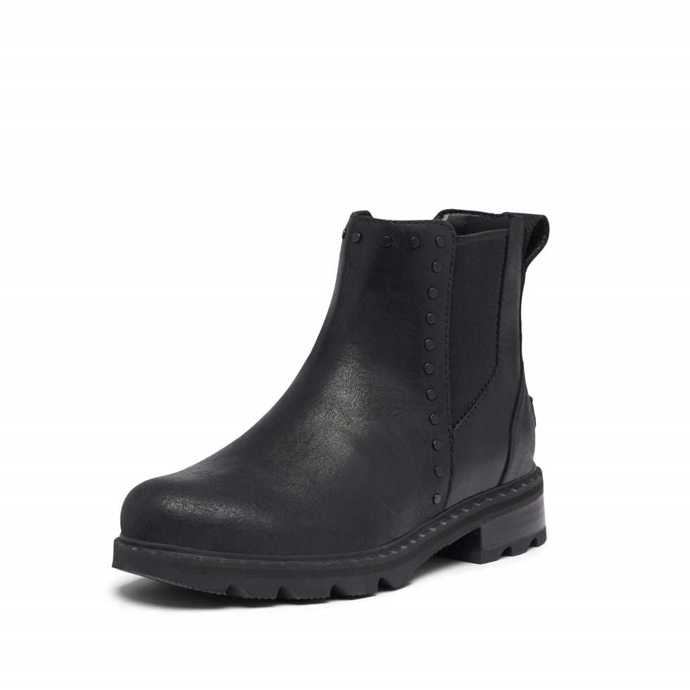 Sorel Switzerland Black Lennox Chelsea Stud Boots Für Damen Wasserdicht