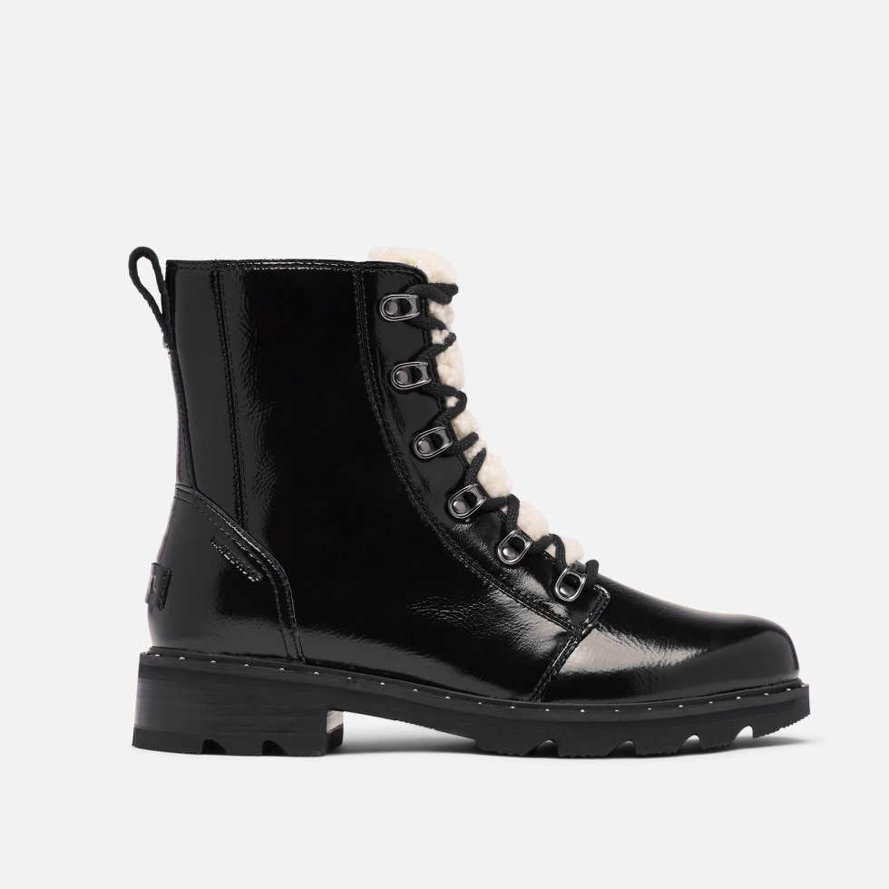 Sorel Switzerland Black Damen Lennox Lace Cosy Boot Regenwasserfest