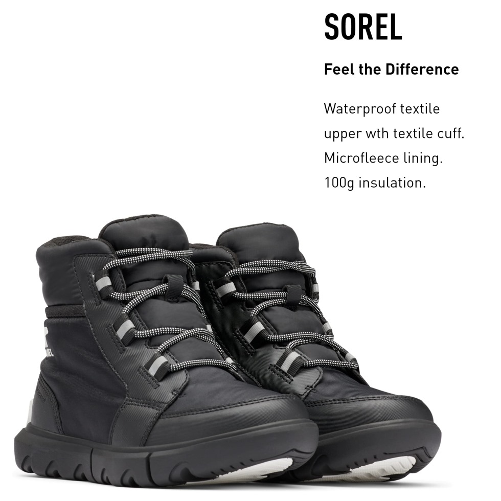 Sorel Schweiz Schwarz Damen Winterstiefel Explorer Ii Carnival Sport Wp