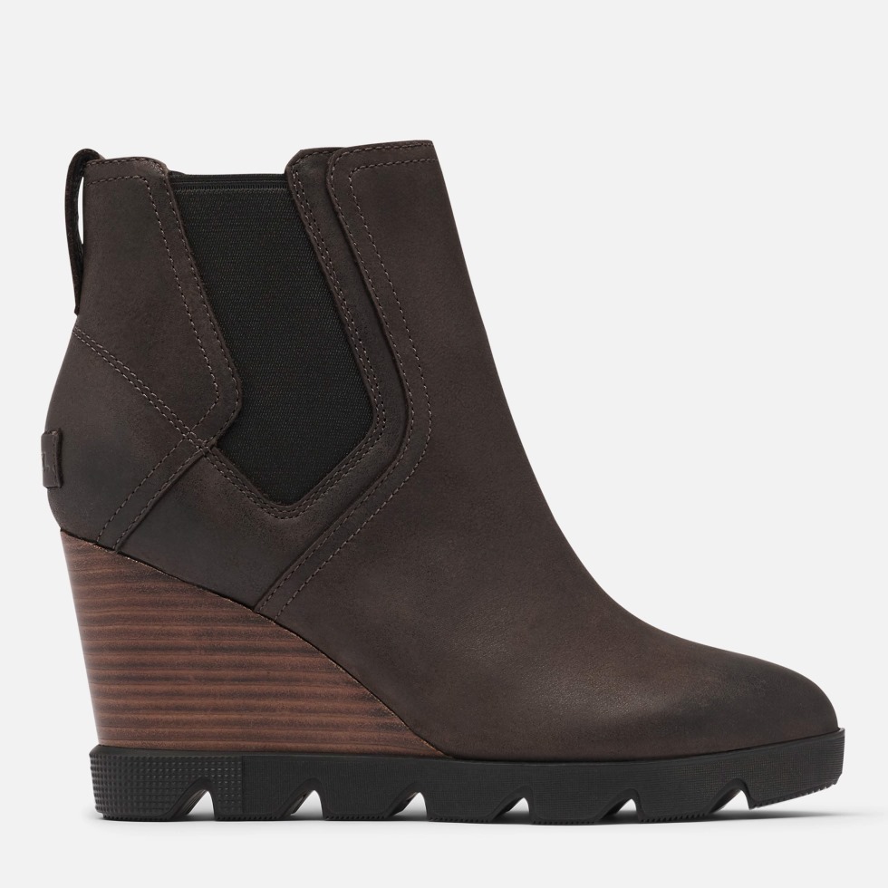 Sorel Switzerland Blackened Brown/white Damen Joan Uptown Chelsea Regenwasserfest