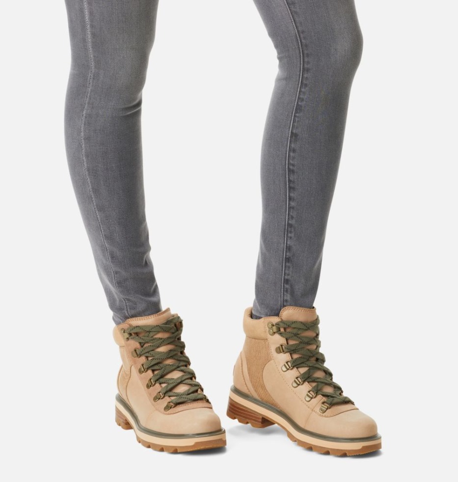 Sorel Switzerland Canoe-stone Green Damen Lennox Hiker Stkd Stiefel