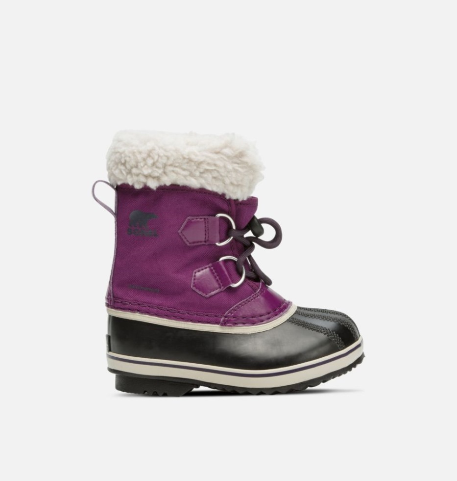 Sorel Schweiz Kinder Yoot Pac Nylonstiefel Wild Iris-dark Plum