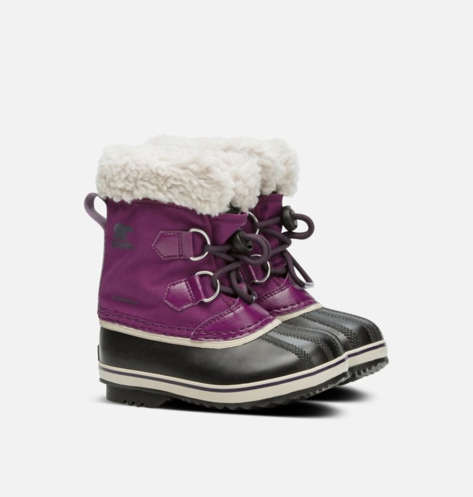 Sorel Schweiz Kinder Yoot Pac Nylonstiefel Wild Iris-dark Plum