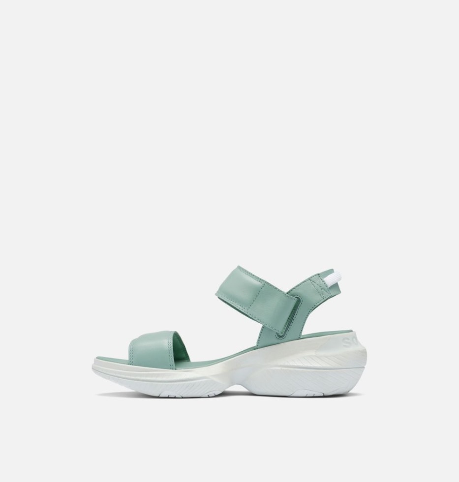 Sorel Switzerland Cremige Blau-blaue Hint Explorer Blitz Stride Sandale Für Damen