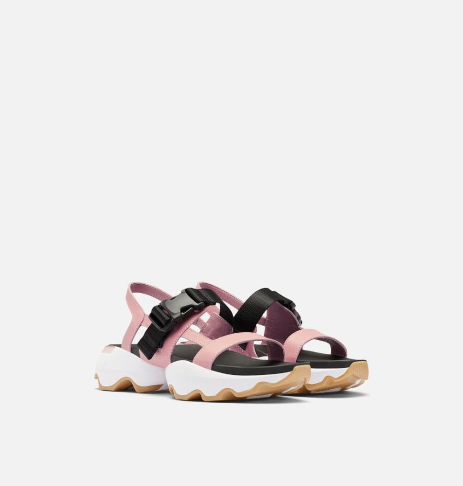 Sorel Switzerland Eraser Rosa-weiße Kinetic Impact Sling Sandale Für Damen